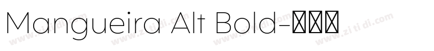 Mangueira Alt Bold字体转换